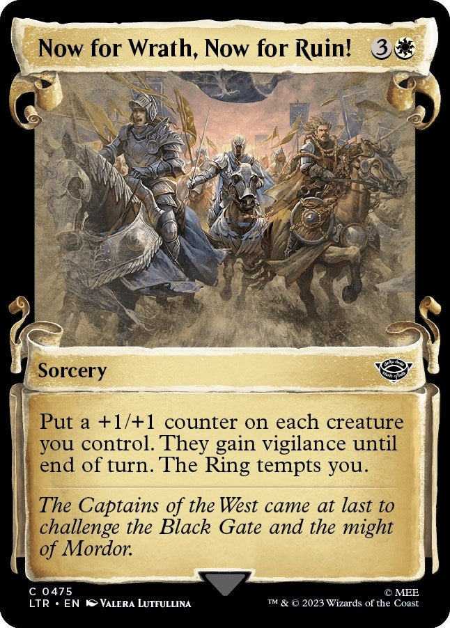 Image for Now for Wrath, Now for Ruin! (Showcase Scrolls) (475) (LTR) - Magic: The Gathering