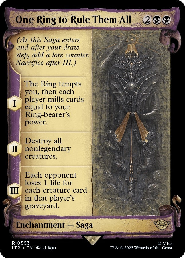 Image for One Ring to Rule Them All (Showcase Scrolls) (553) (LTR) - Magic: The Gathering