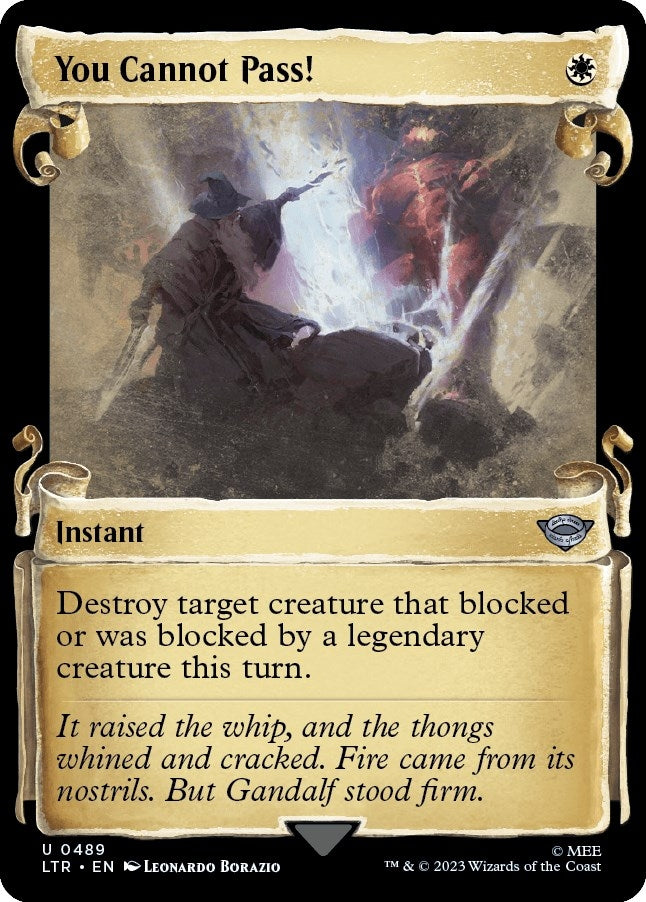 Image for You Cannot Pass! (Showcase Scrolls) (489) (LTR) - Magic: The Gathering