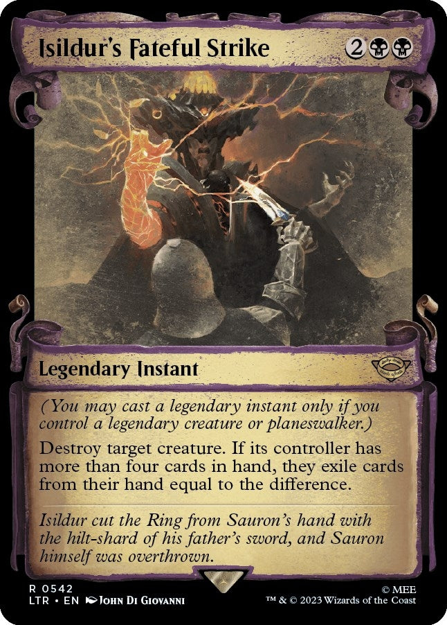 Image for Isildur's Fateful Strike (Showcase Scrolls) (542) (LTR) - Magic: The Gathering