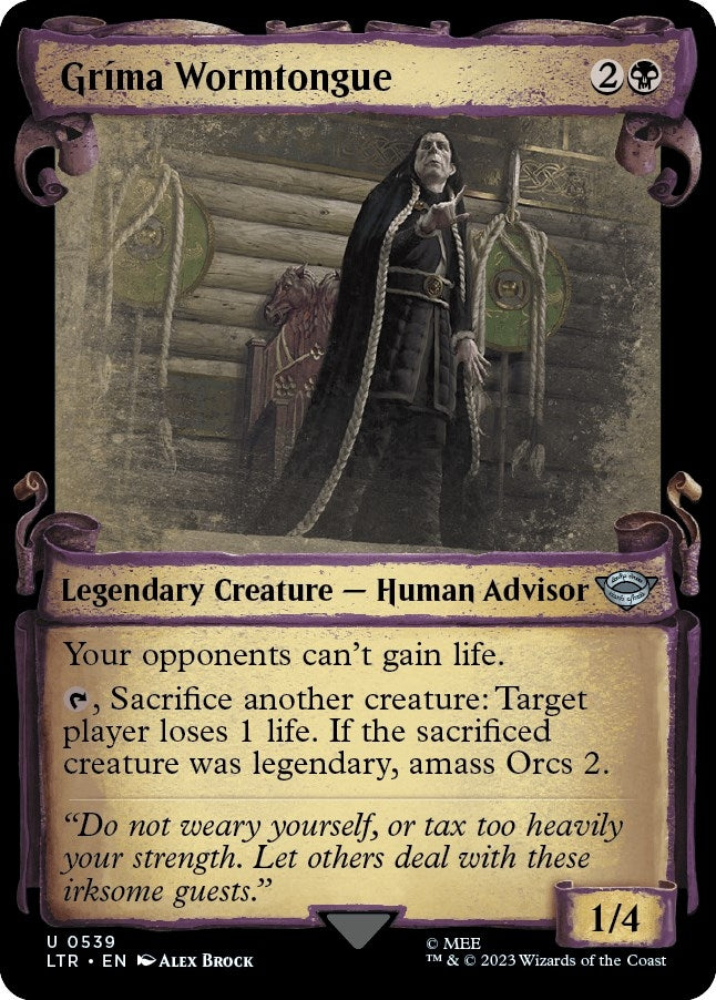 Image for Grima Wormtongue (Showcase Scrolls) (539) (LTR) - Magic: The Gathering