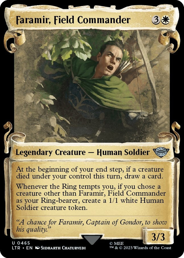 Image for Faramir, Field Commander (Showcase Scrolls) (465) (LTR) - Magic: The Gathering