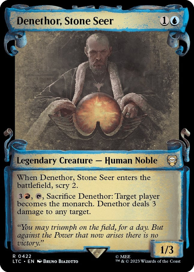 Image for Denethor, Stone Seer (Showcase Scrolls) (422) (LTC) - Magic: The Gathering