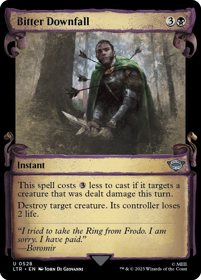 Image for Bitter Downfall (Showcase Scrolls) (528) (LTR) - Magic: The Gathering