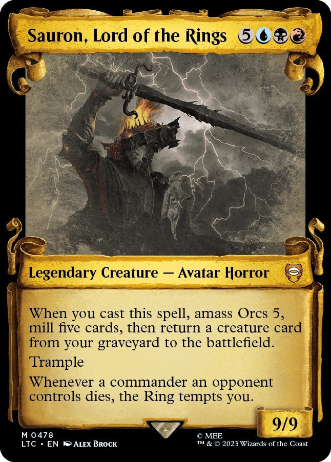 Image for Sauron, Lord of the Rings (Showcase Scrolls) (478) (LTC) - Magic: The Gathering