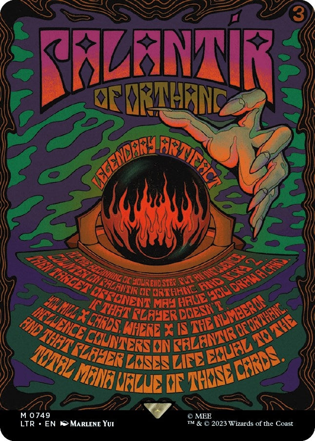 Image for Palantir of Orthanc (Borderless Poster) (749) (LTR) - Magic: The Gathering