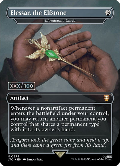 Elessar, the Elfstone - Cloudstone Curio (Borderless) (Serial Numbered) (379) (LTC)