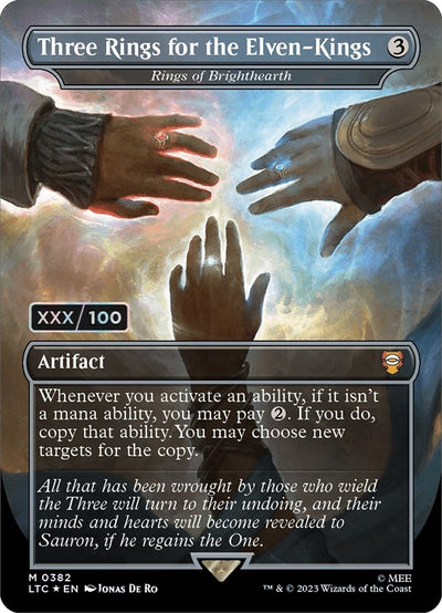 Three Rings for the Elven-Kings - Rings of Brighthearth (Borderless) (Serial Numbered) (382) (LTC)
