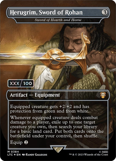 Herugrim, Sword of Rohan - Sword of Hearth and Home (Borderless) (Serial Numbered) (384) (LTC)