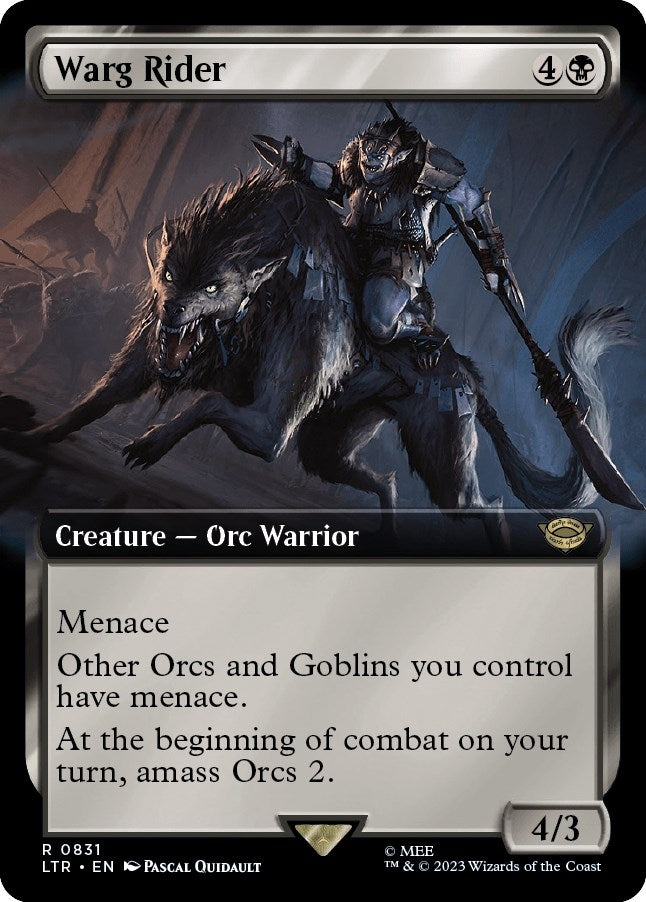 Image for Warg Rider (Extended Art) (831) (LTR) - Magic: The Gathering
