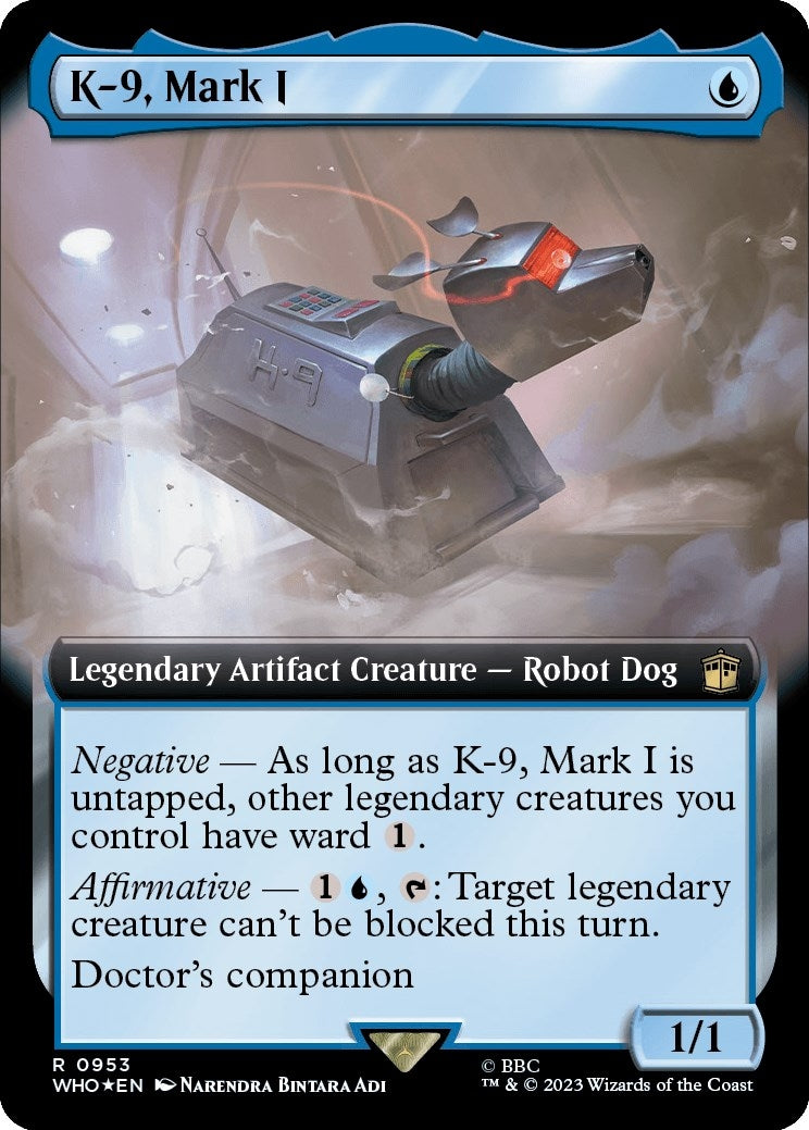 Image for K-9, Mark I (Extended Art) (Surge Foil) (953) (WHO) - Magic: The Gathering