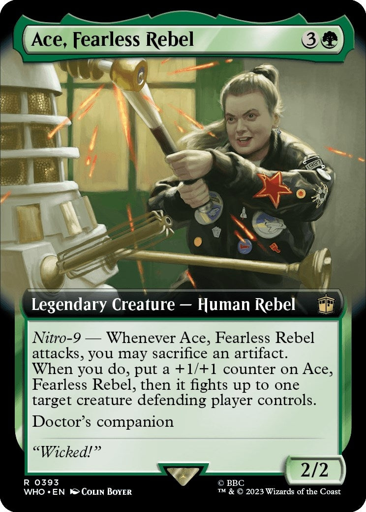 Image for Ace, Fearless Rebel (Extended Art) (393) (WHO) - Magic: The Gathering