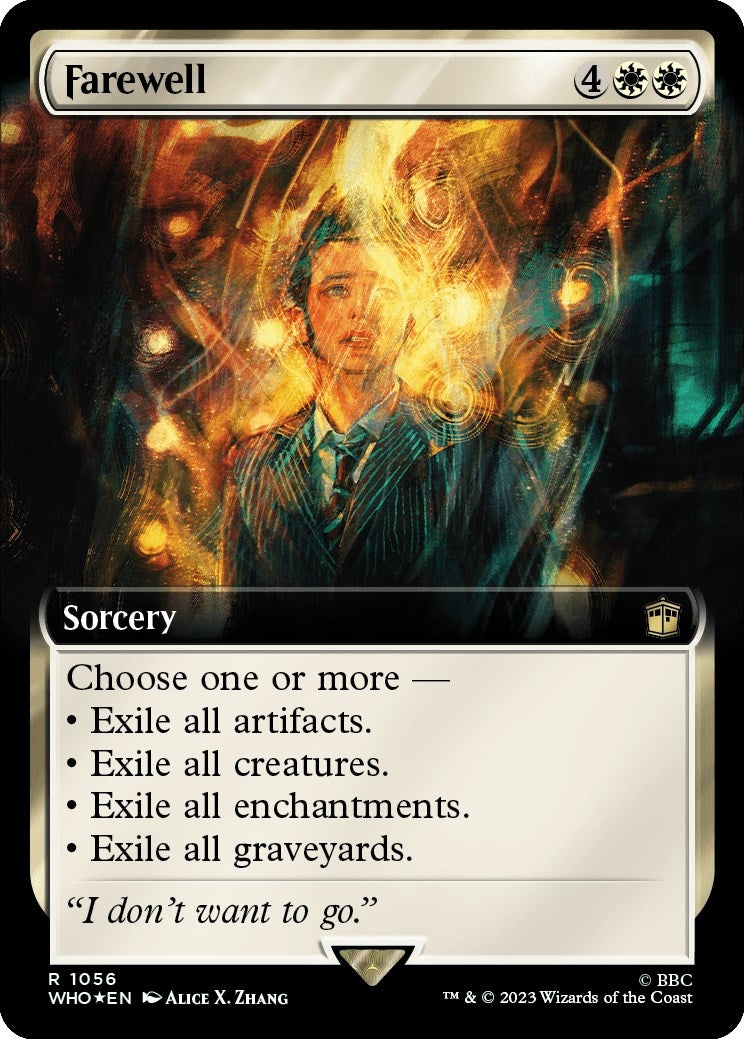 Image for Farewell (Extended Art) (Surge Foil) (1056) (WHO) - Magic: The Gathering