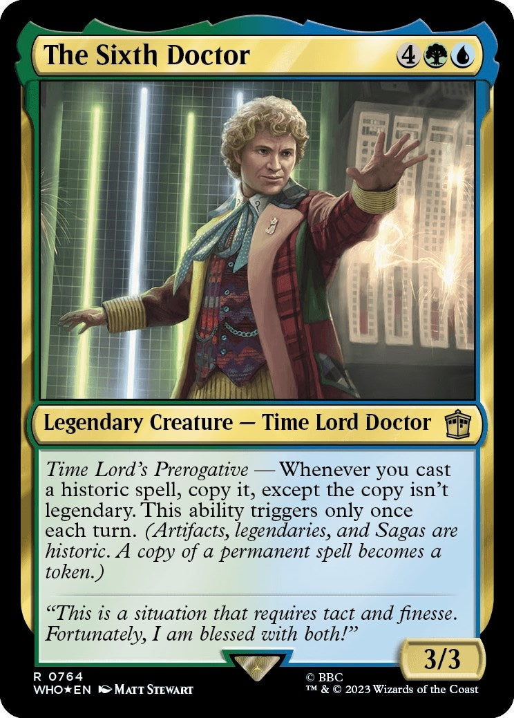 Image for The Sixth Doctor (Surge Foil) (764) (WHO) - Magic: The Gathering