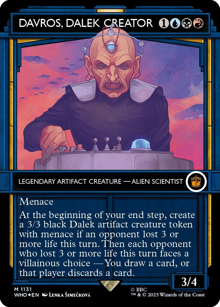 Image for Davros, Dalek Creator (Showcase) (Surge Foil) (1131) (WHO) - Magic: The Gathering