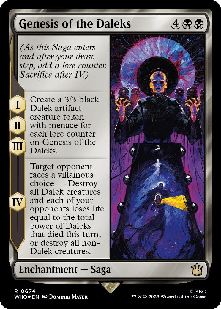Image for Genesis of the Daleks (Surge Foil) (674) (WHO) - Magic: The Gathering