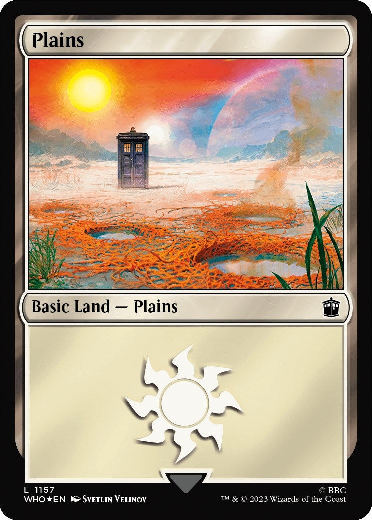 Image for Plains (1157) (Surge Foil) (1157) (WHO) - Magic: The Gathering