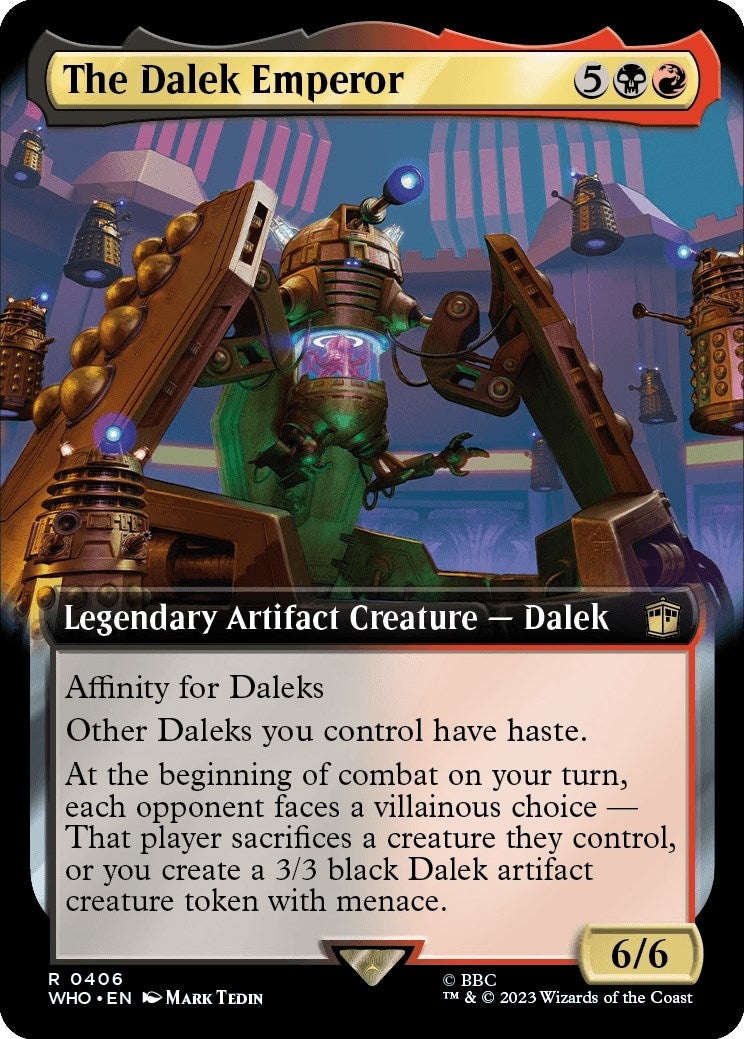 Image for The Dalek Emperor (Extended Art) (406) (WHO) - Magic: The Gathering