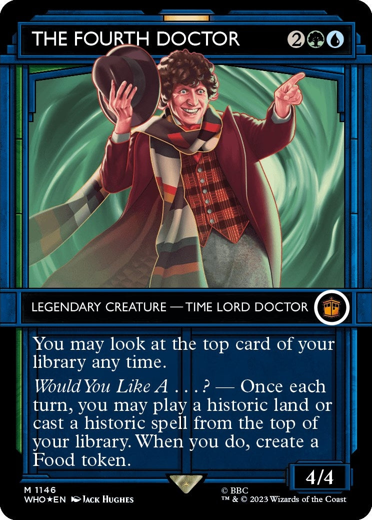 Image for The Fourth Doctor (Showcase) (Surge Foil) (1146) (WHO) - Magic: The Gathering