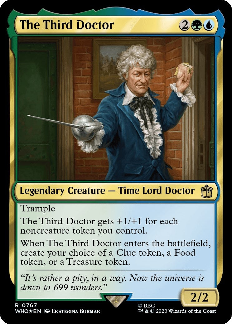 Image for The Third Doctor (Surge Foil) (767) (WHO) - Magic: The Gathering