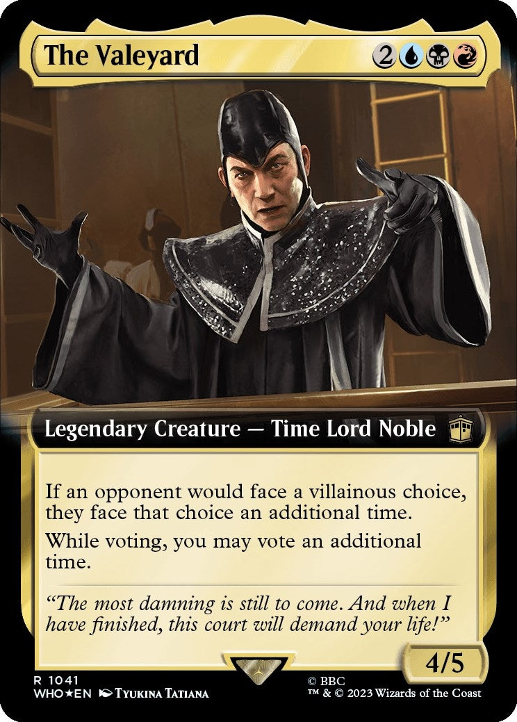 Image for The Valeyard (Extended Art) (Surge Foil) (1041) (WHO) - Magic: The Gathering