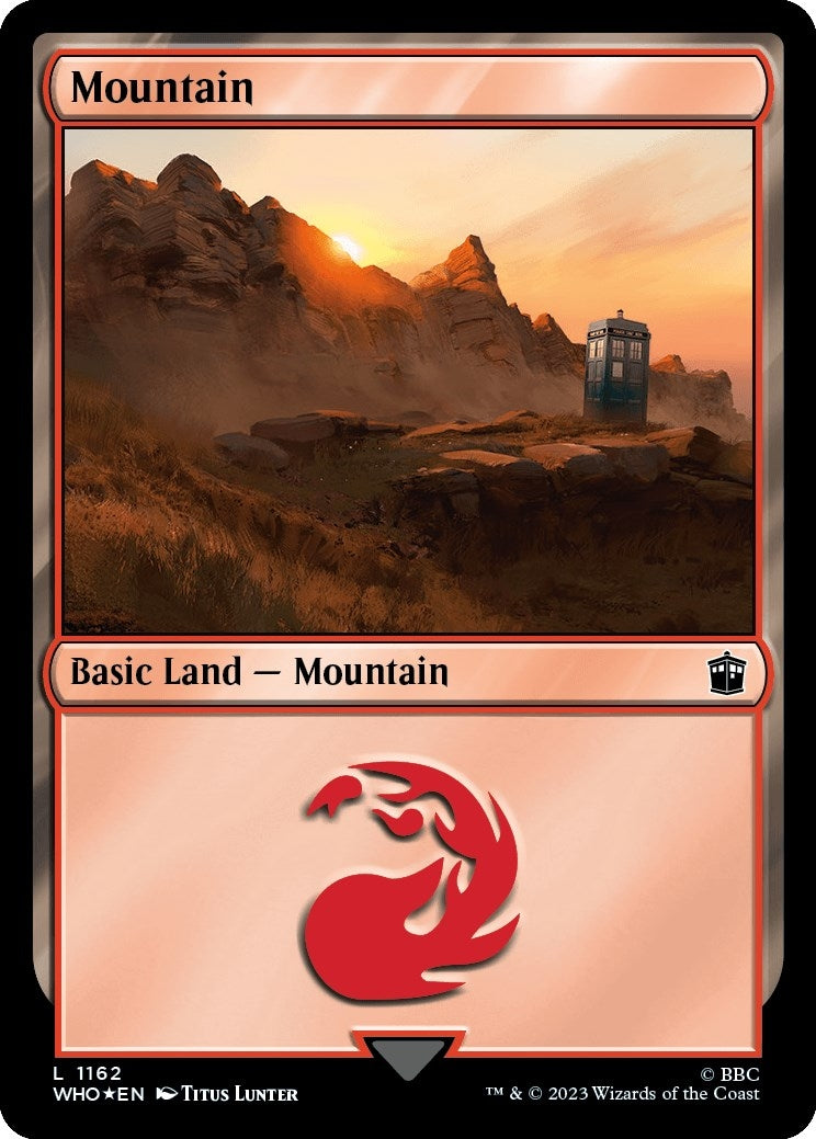 Image for Mountain (1162) (Surge Foil) (1162) (WHO) - Magic: The Gathering