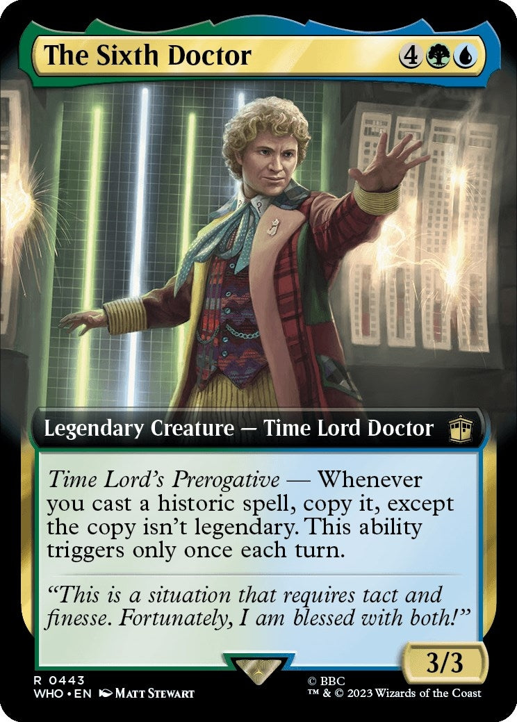 Image for The Sixth Doctor (Extended Art) (443) (WHO) - Magic: The Gathering
