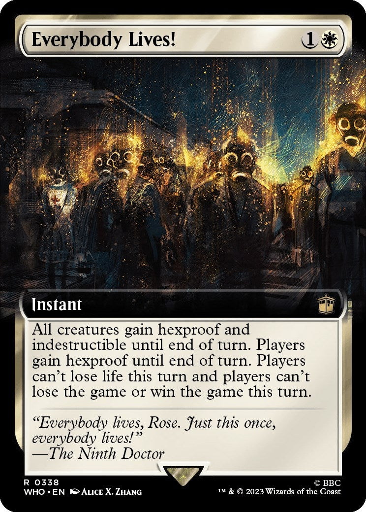 Image for Everybody Lives! (Extended Art) (338) (WHO) - Magic: The Gathering