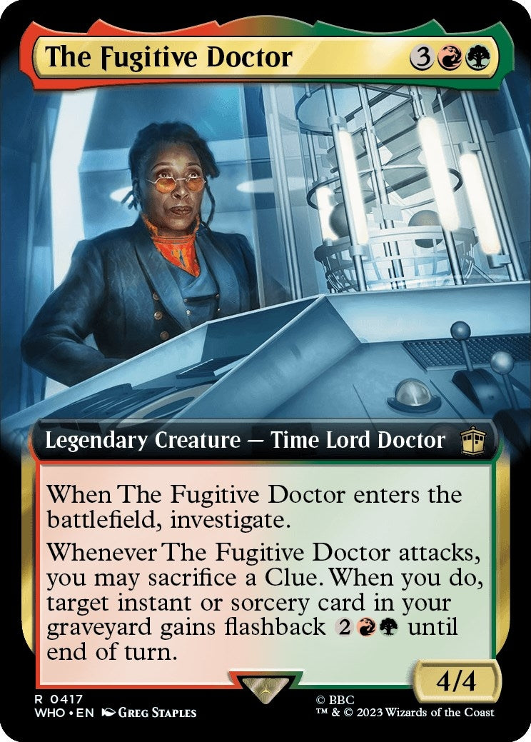 Image for The Fugitive Doctor (Extended Art) (417) (WHO) - Magic: The Gathering