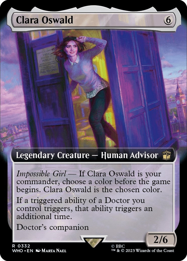 Image for Clara Oswald (Extended Art) (332) (WHO) - Magic: The Gathering