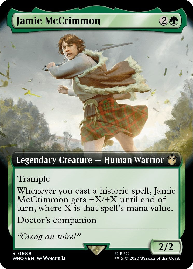Image for Jamie McCrimmon (Extended Art) (Surge Foil) (988) (WHO) - Magic: The Gathering