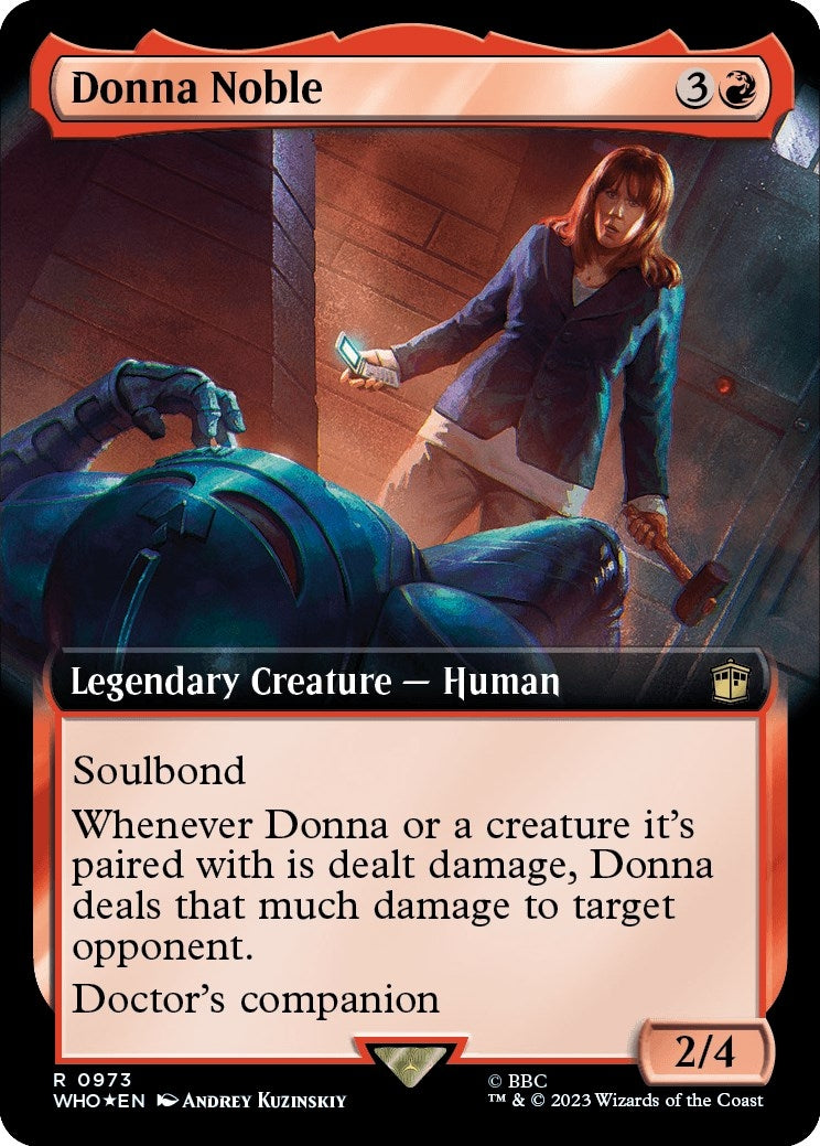Image for Donna Noble (Extended Art) (Surge Foil) (973) (WHO) - Magic: The Gathering