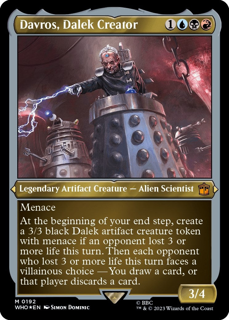 Image for Davros, Dalek Creator (Display Commander) - Thick Stock (192) (WHO) - Magic: The Gathering