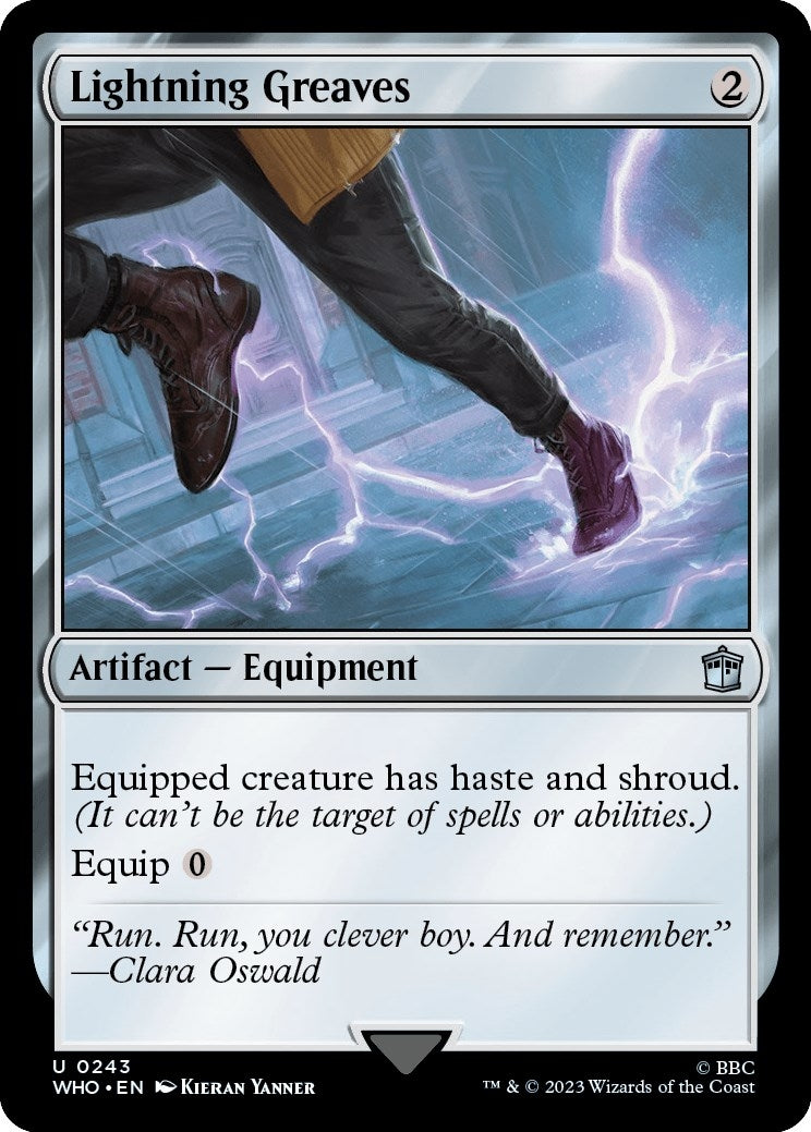 Image for Lightning Greaves (243) (WHO) - Magic: The Gathering