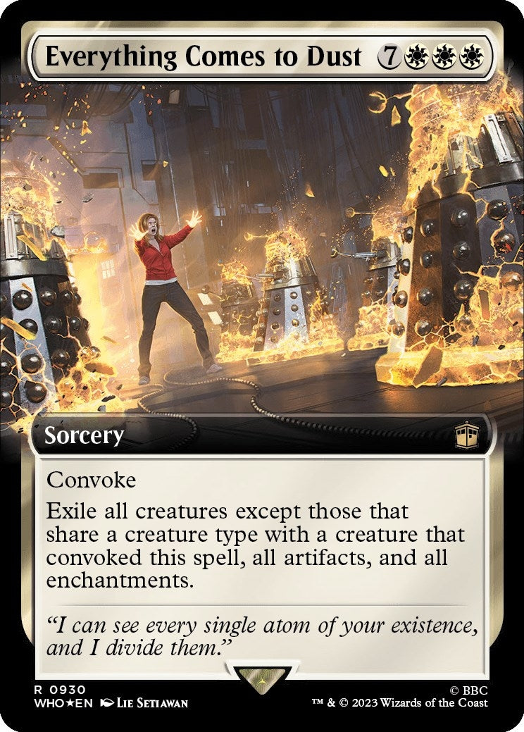 Image for Everything Comes to Dust (Extended Art) (Surge Foil) (930) (WHO) - Magic: The Gathering