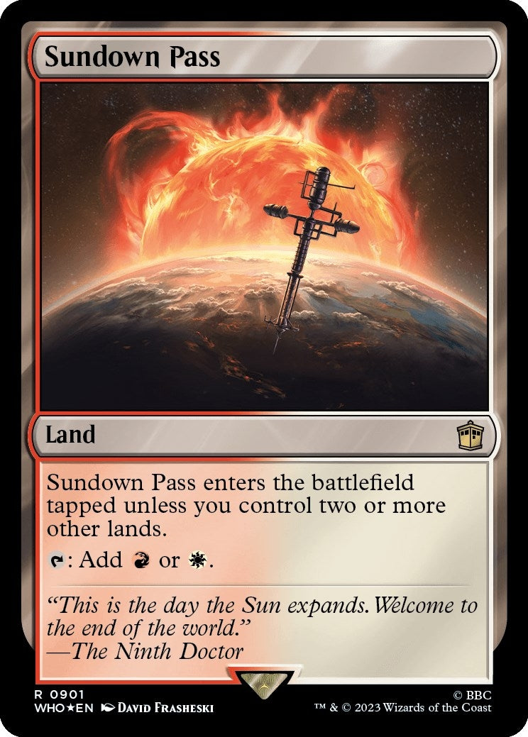 Image for Sundown Pass (Surge Foil) (901) (WHO) - Magic: The Gathering