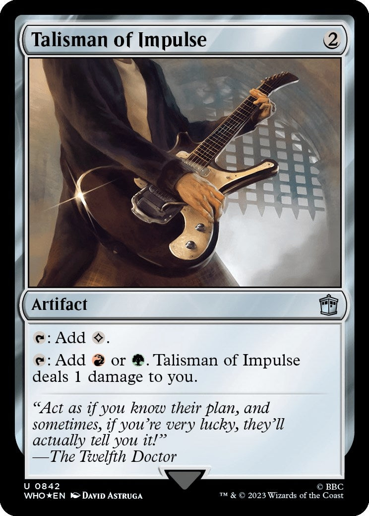 Image for Talisman of Impulse (Surge Foil) (842) (WHO) - Magic: The Gathering