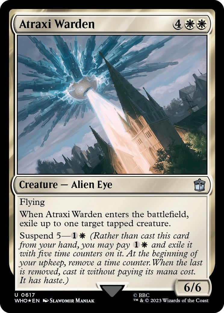 Image for Atraxi Warden (Surge Foil) (617) (WHO) - Magic: The Gathering
