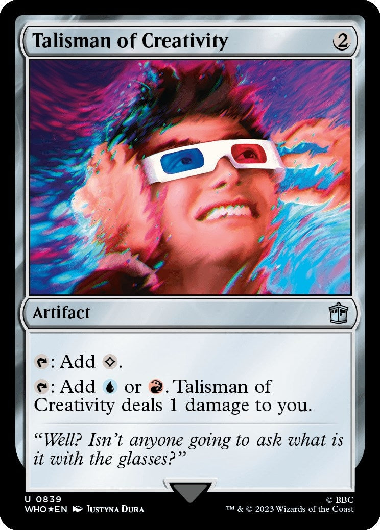 Image for Talisman of Creativity (Surge Foil) (839) (WHO) - Magic: The Gathering