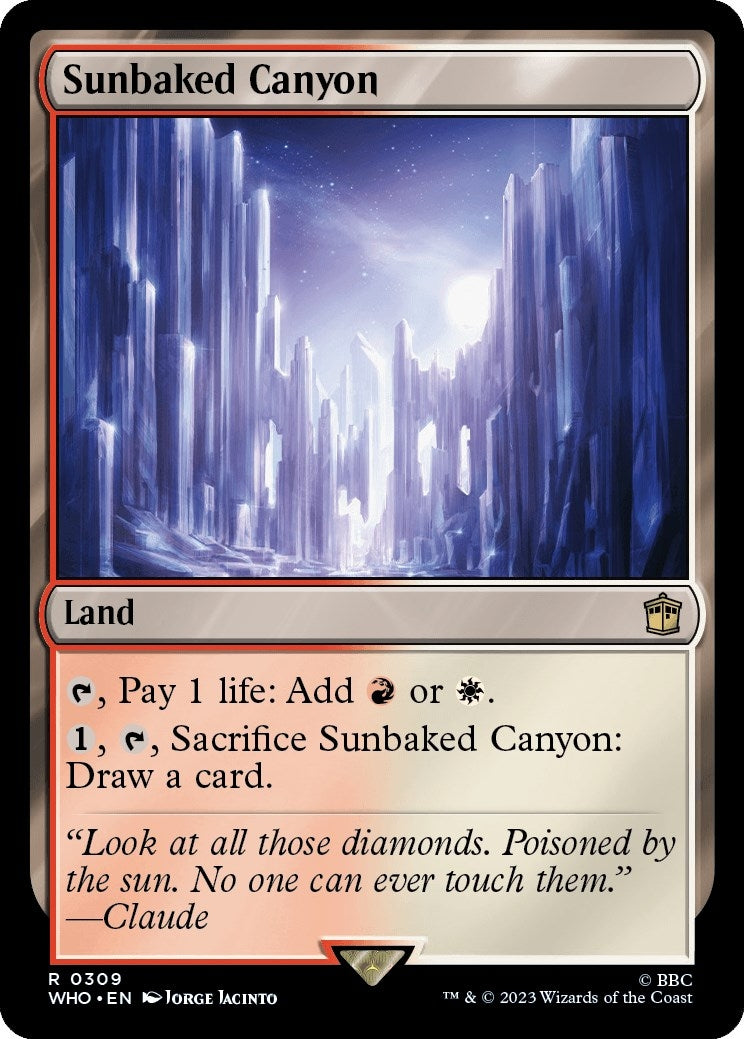 Image for Sunbaked Canyon (309) (WHO) - Magic: The Gathering