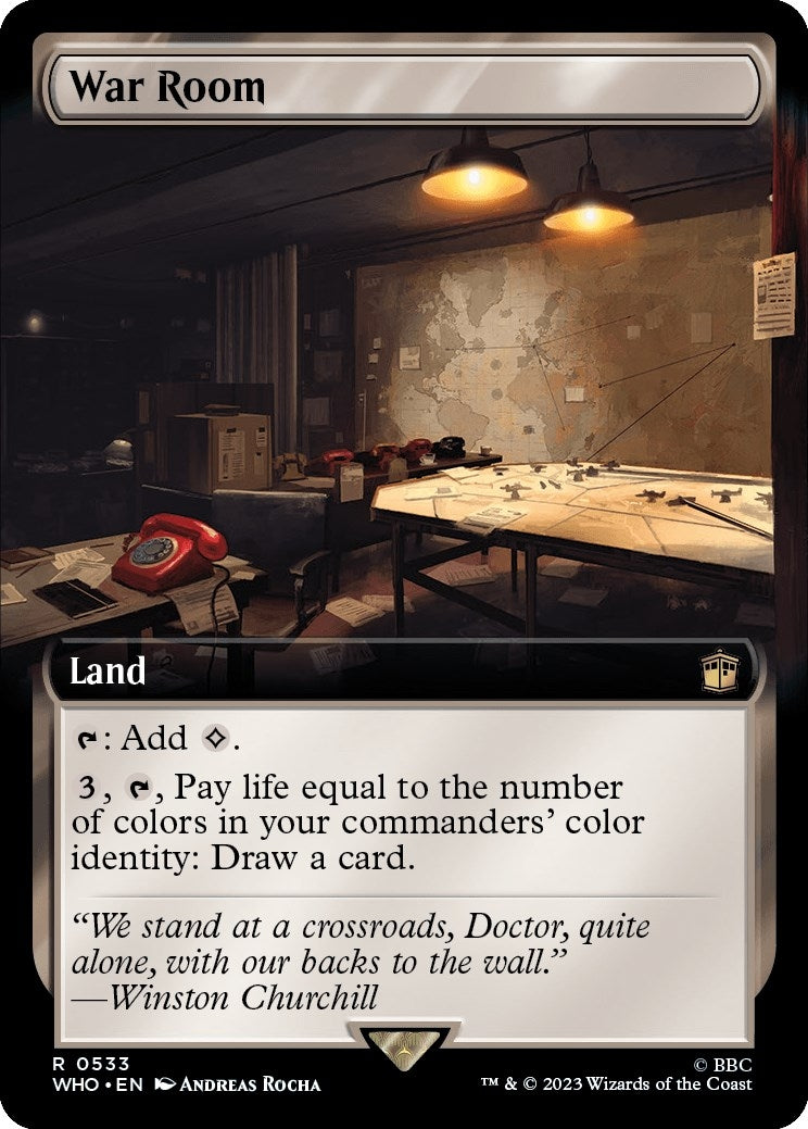 Image for War Room (Extended Art) (533) (WHO) - Magic: The Gathering
