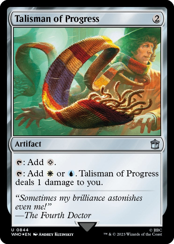 Image for Talisman of Progress (Surge Foil) (844) (WHO) - Magic: The Gathering