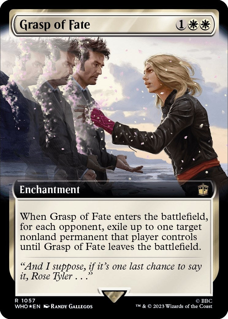 Image for Grasp of Fate (Extended Art) (Surge Foil) (1057) (WHO) - Magic: The Gathering