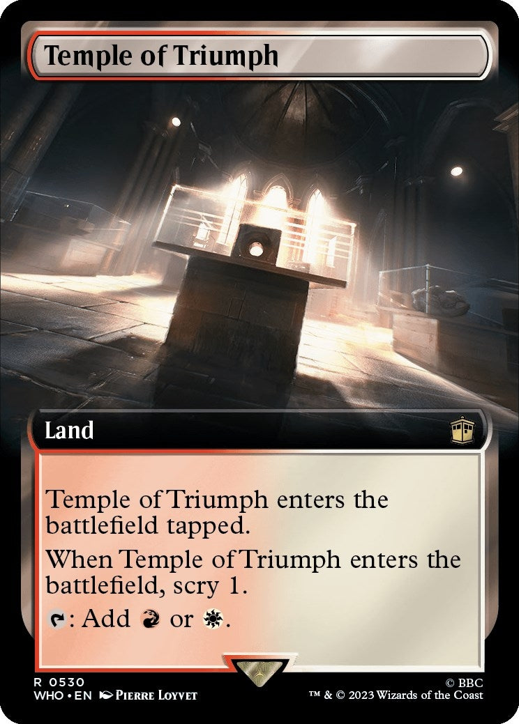 Image for Temple of Triumph (Extended Art) (530) (WHO) - Magic: The Gathering