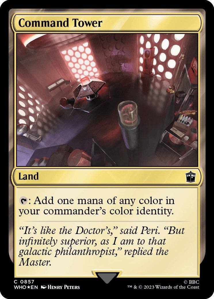 Image for Command Tower (0857) (Surge Foil) (857) (WHO) - Magic: The Gathering