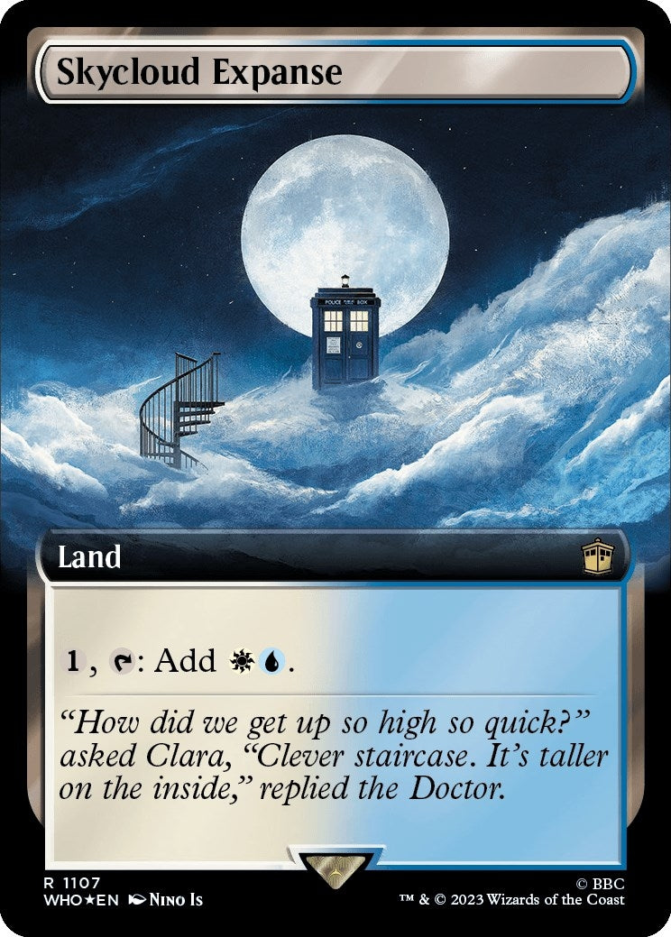 Image for Skycloud Expanse (Extended Art) (Surge Foil) (1107) (WHO) - Magic: The Gathering
