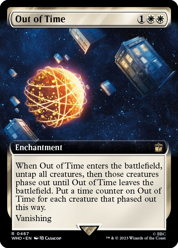 Image for Out of Time (Extended Art) (467) (WHO) - Magic: The Gathering