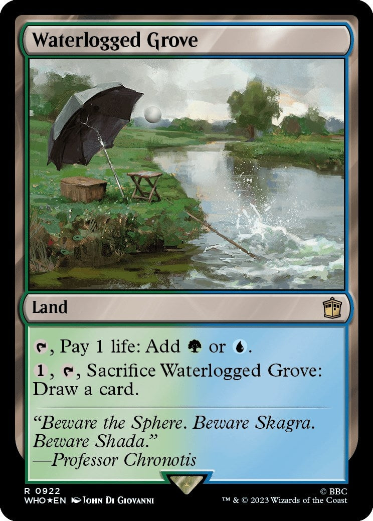 Image for Waterlogged Grove (Surge Foil) (922) (WHO) - Magic: The Gathering