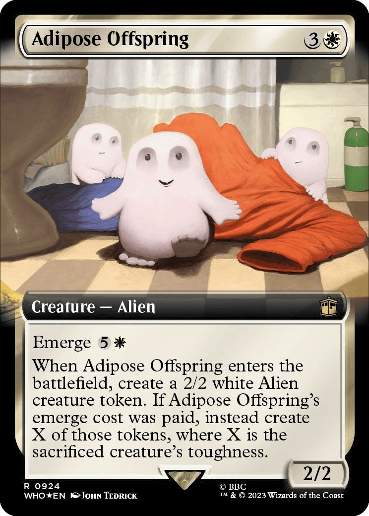 Image for Adipose Offspring (Extended Art) (Surge Foil) (924) (WHO) - Magic: The Gathering