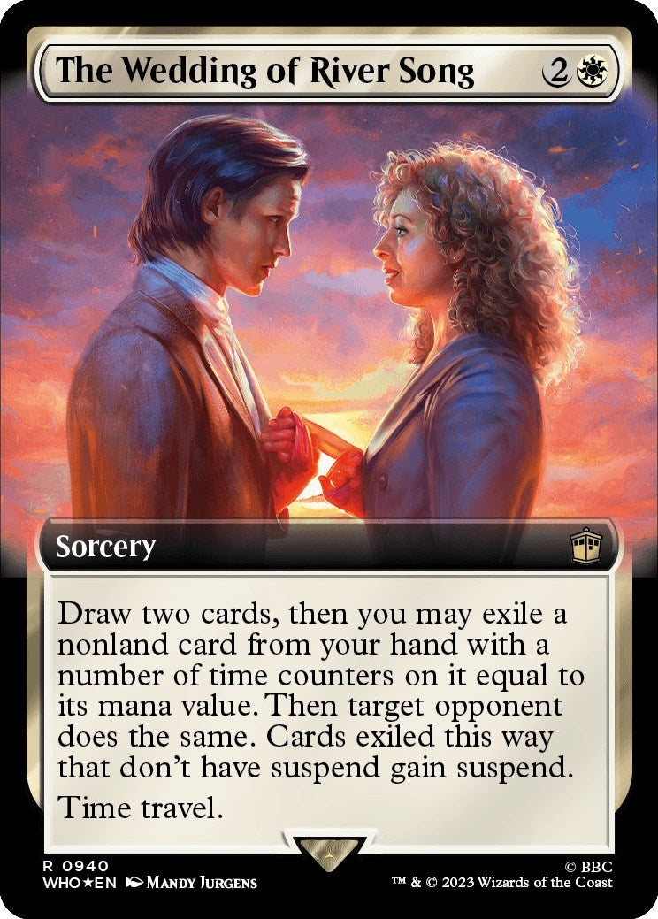 Image for The Wedding of River Song (Extended Art) (Surge Foil) (940) (WHO) - Magic: The Gathering